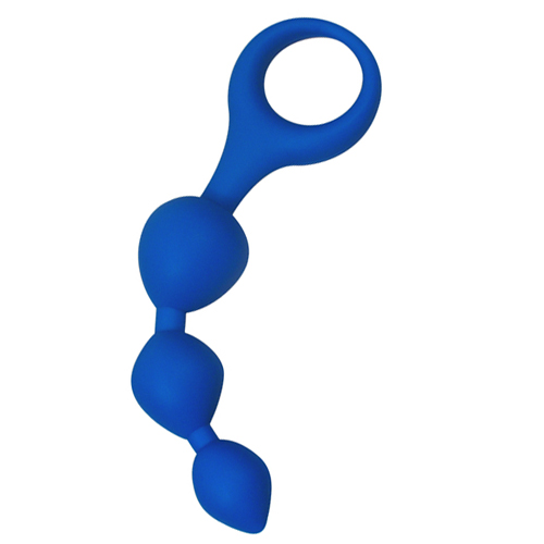 Adrien Lastic Triball Silicone Anal Beads - Blue